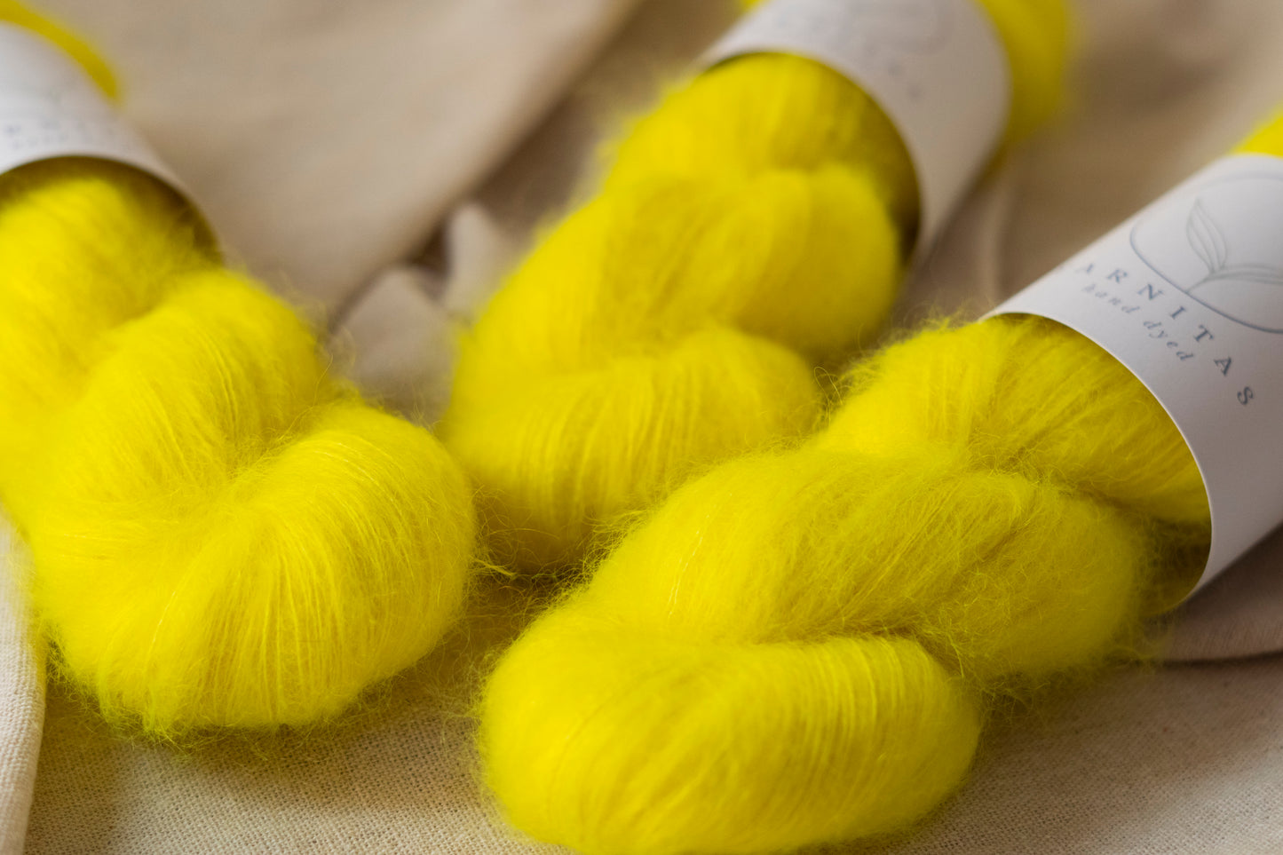 Neon Yellow / Silky Mohair