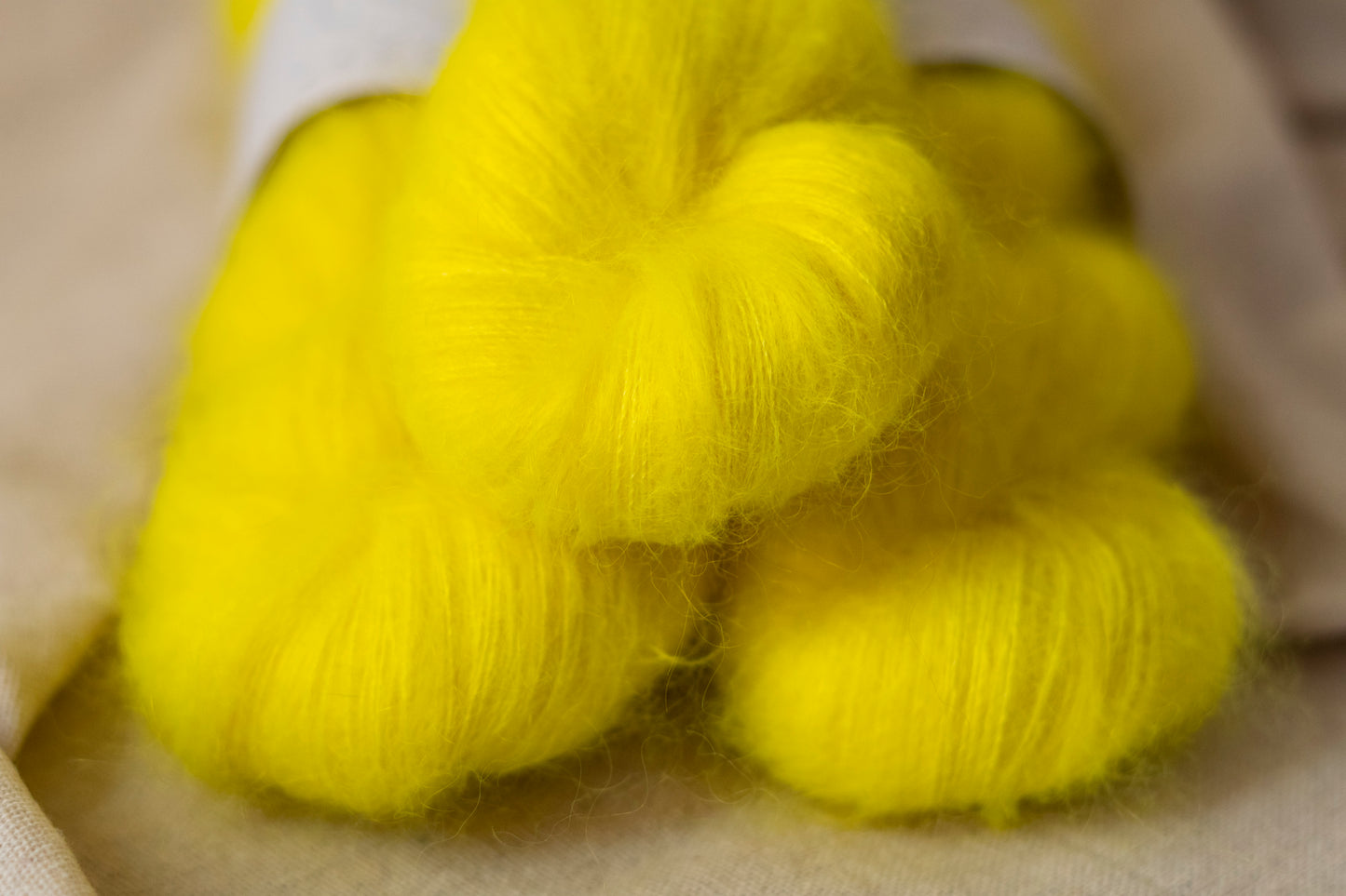 Neon Yellow / Silky Mohair