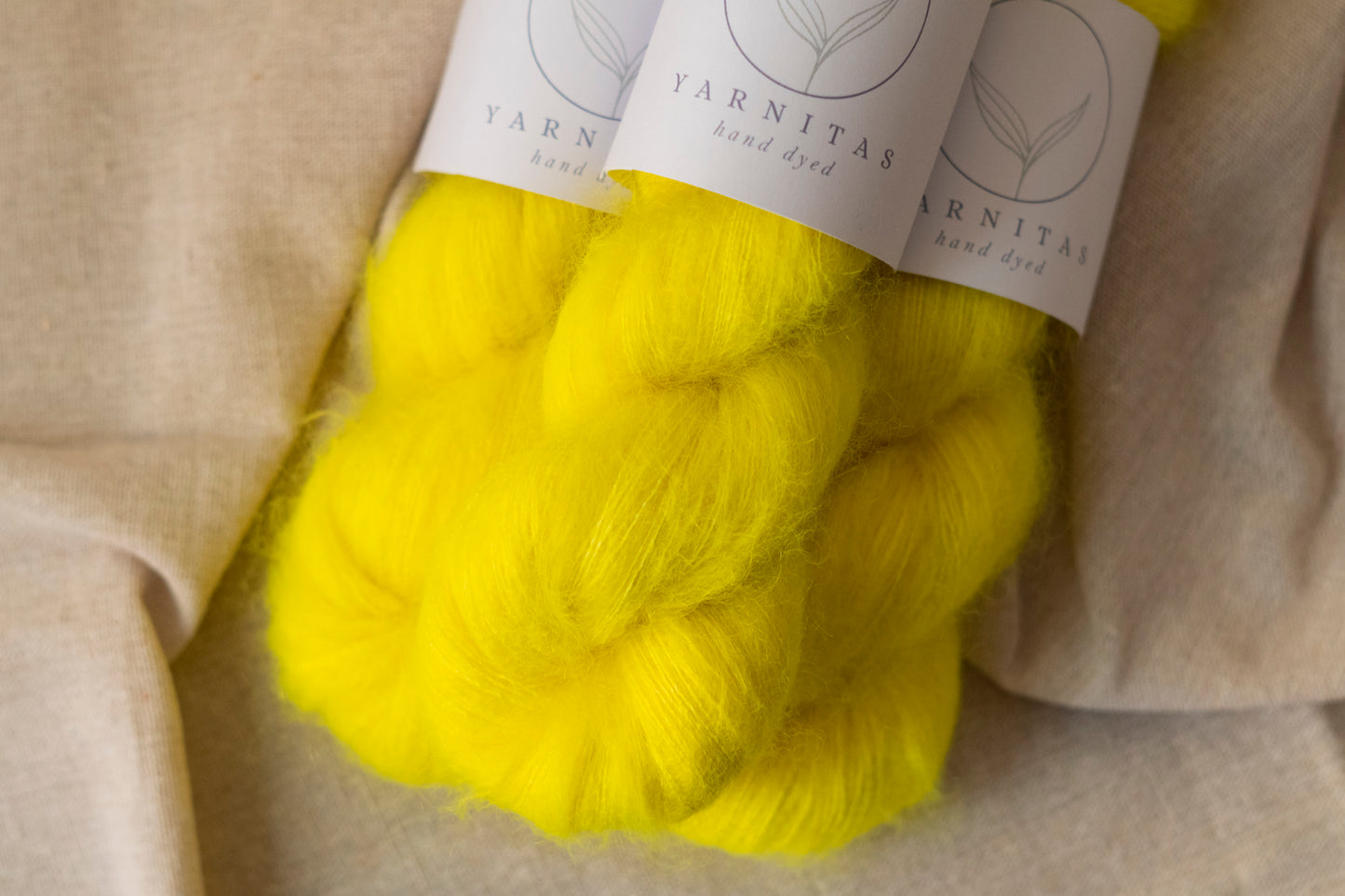 Neon Yellow / Silky Mohair