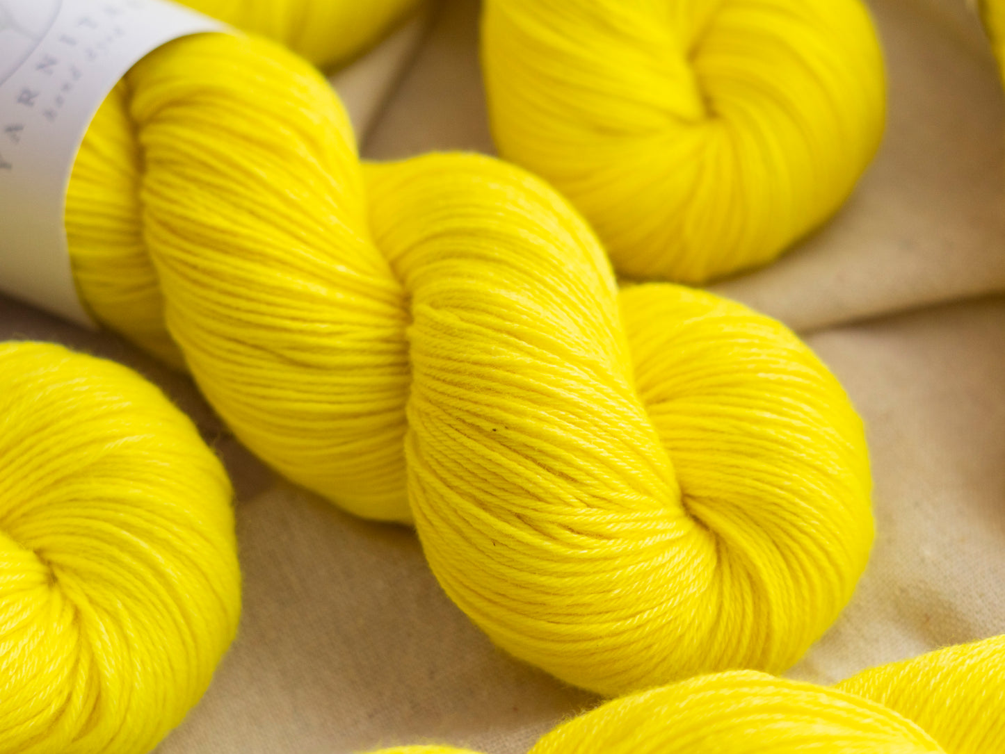 Neon Yellow / Cotton Merino Sock