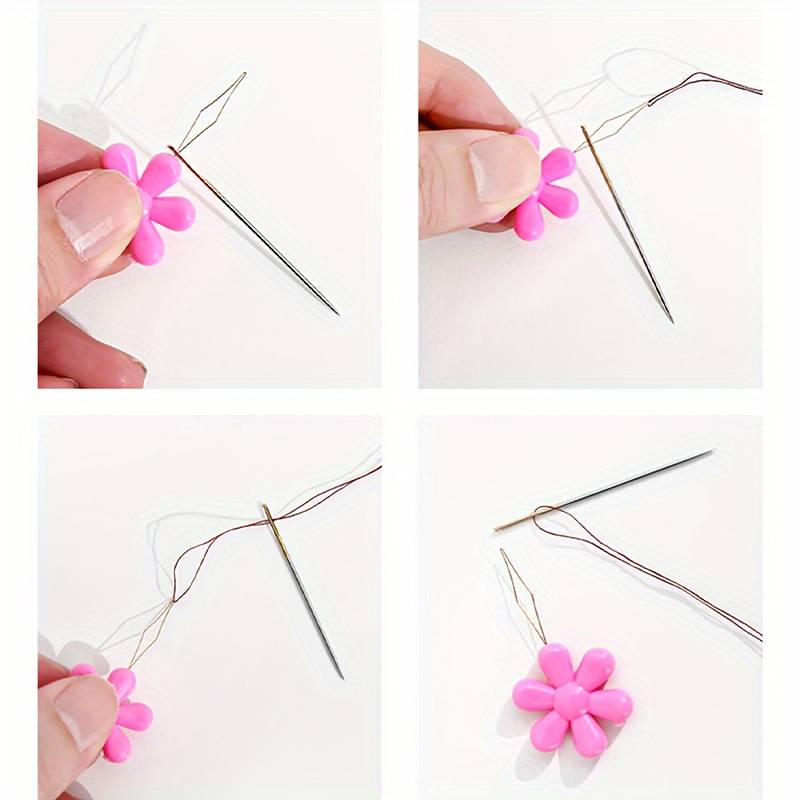 Flower needle threader