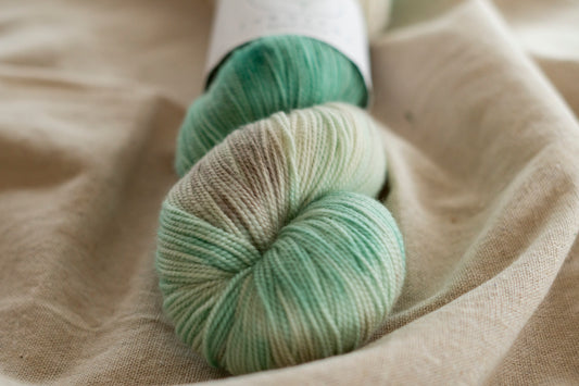 Snowy Pine Forest / Organic Sock