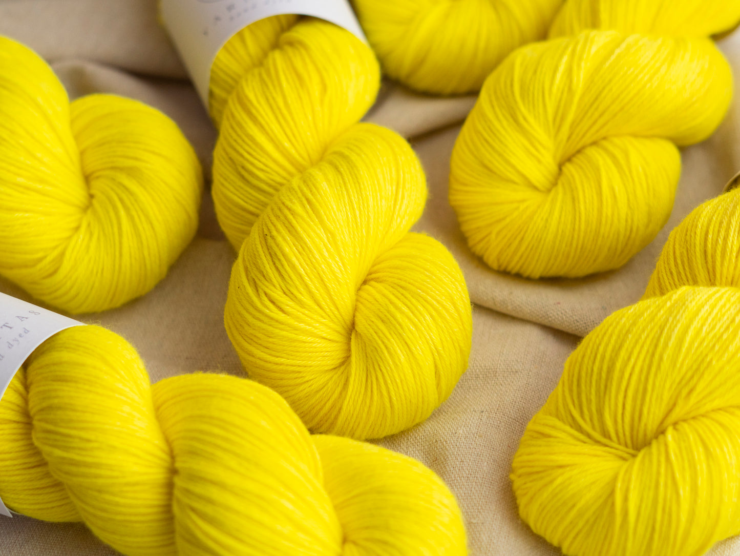 Neon Yellow / Cotton Merino Sock