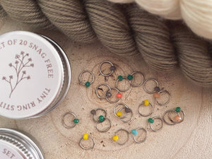Pastel Tiny Ring Stitch Marker Set