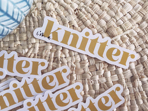I'm a Knitter Sticker