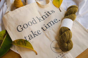 Good Knits Take Time / Tote Bag